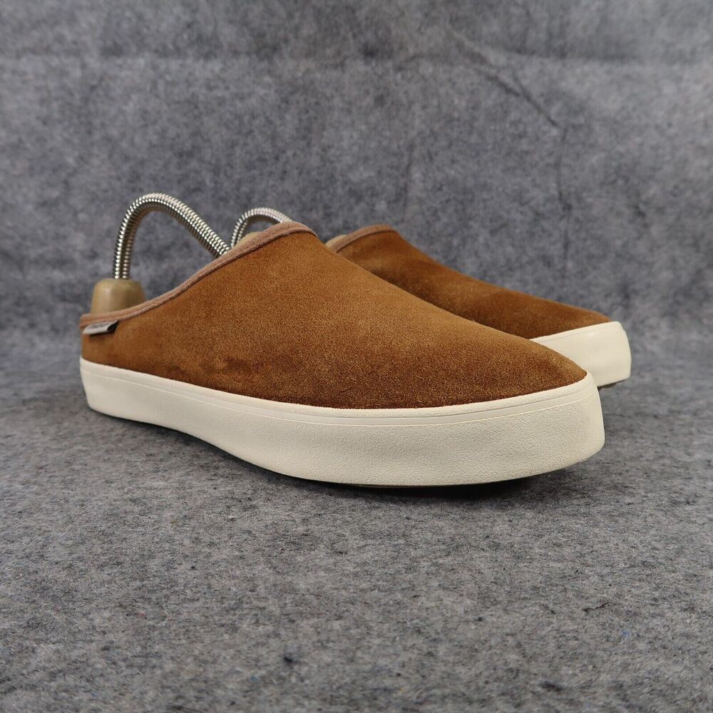 Staheekum Shoes Women 8 Sneaker Cami Mule Slipper Leather Faux Fur Comfort Brown